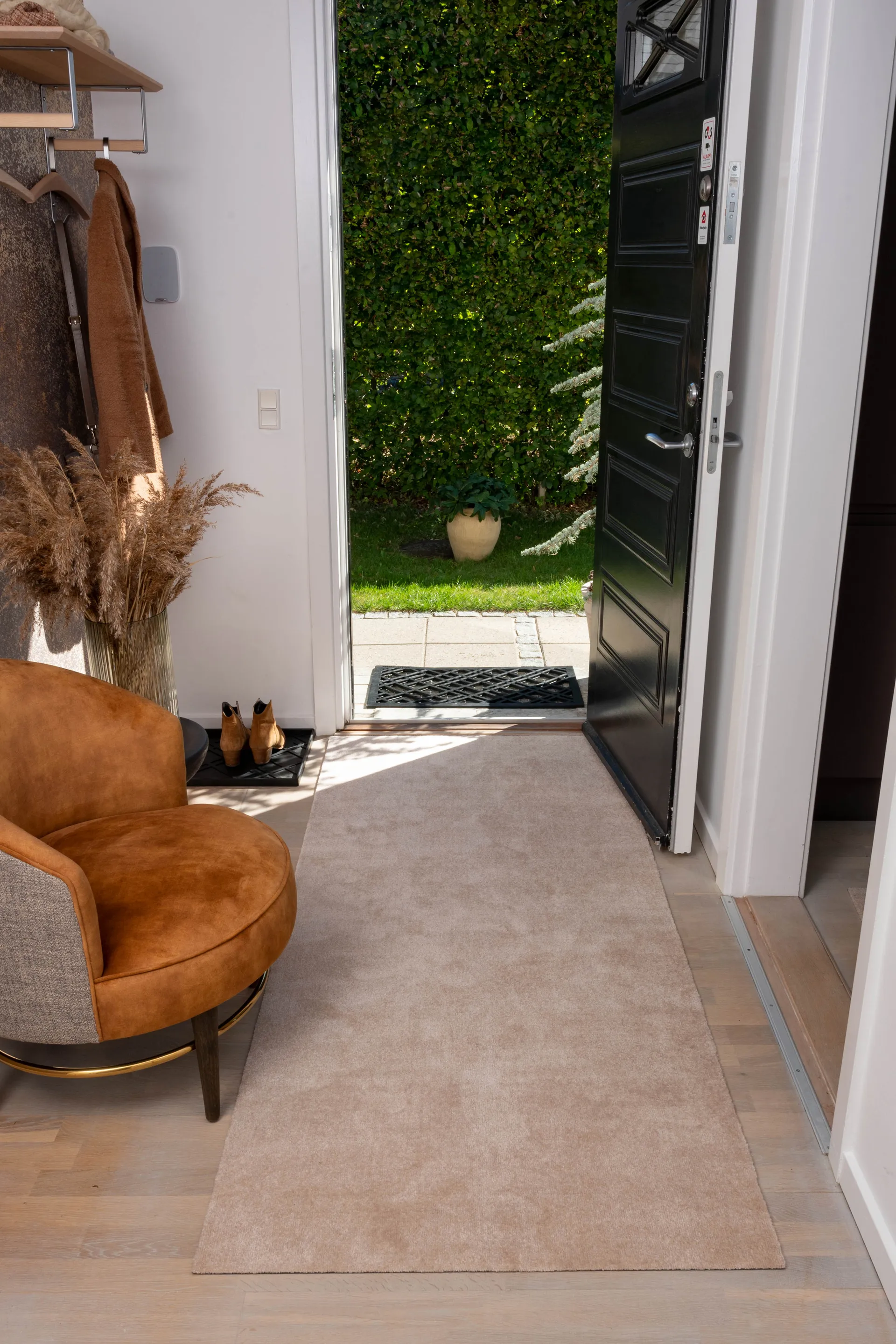 Unicolor entrétæppe/løber, Ivory, 90x200 cm tica copenhagen