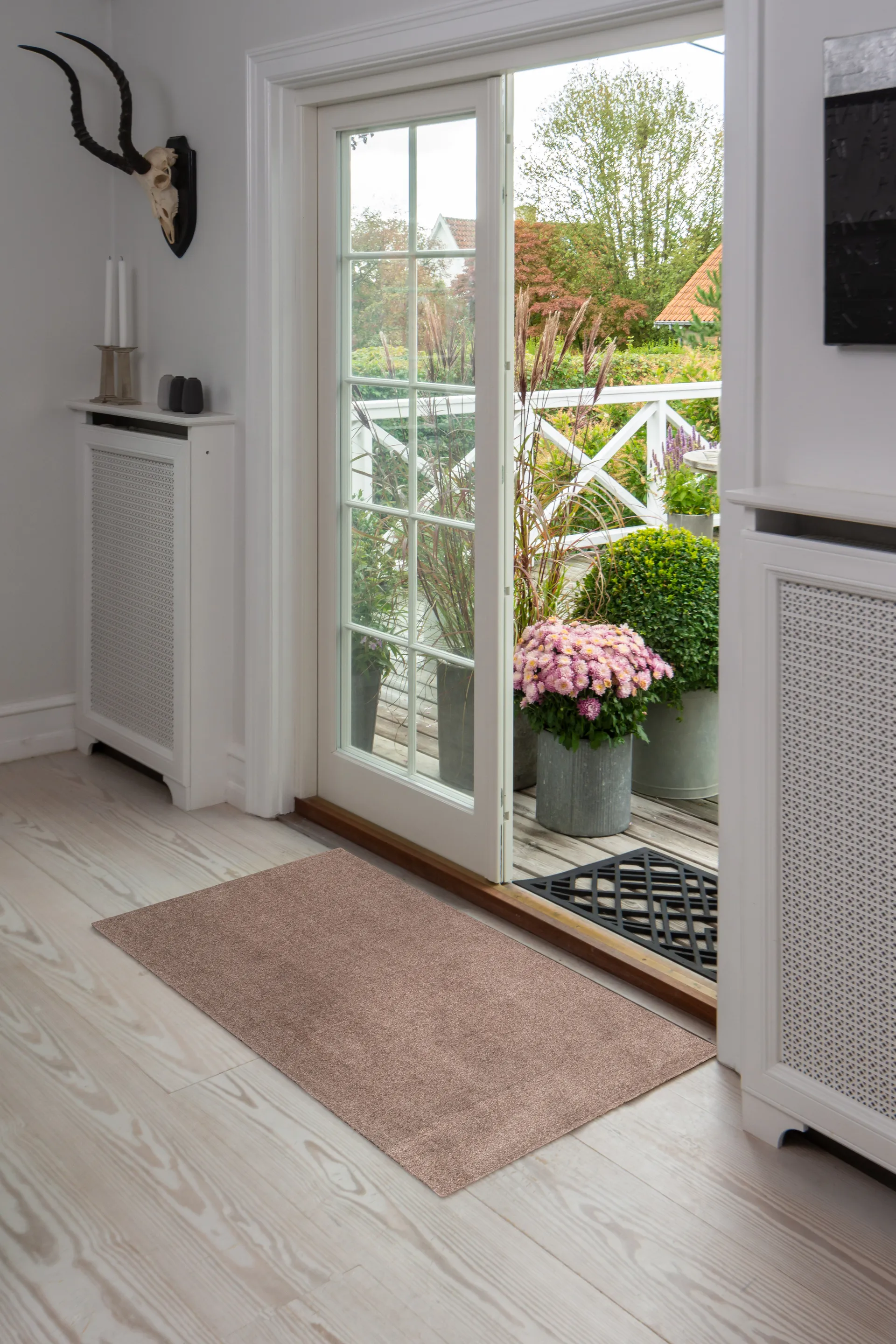 Unicolor entrétæppe/løber, Sand, 67x120 cm tica copenhagen