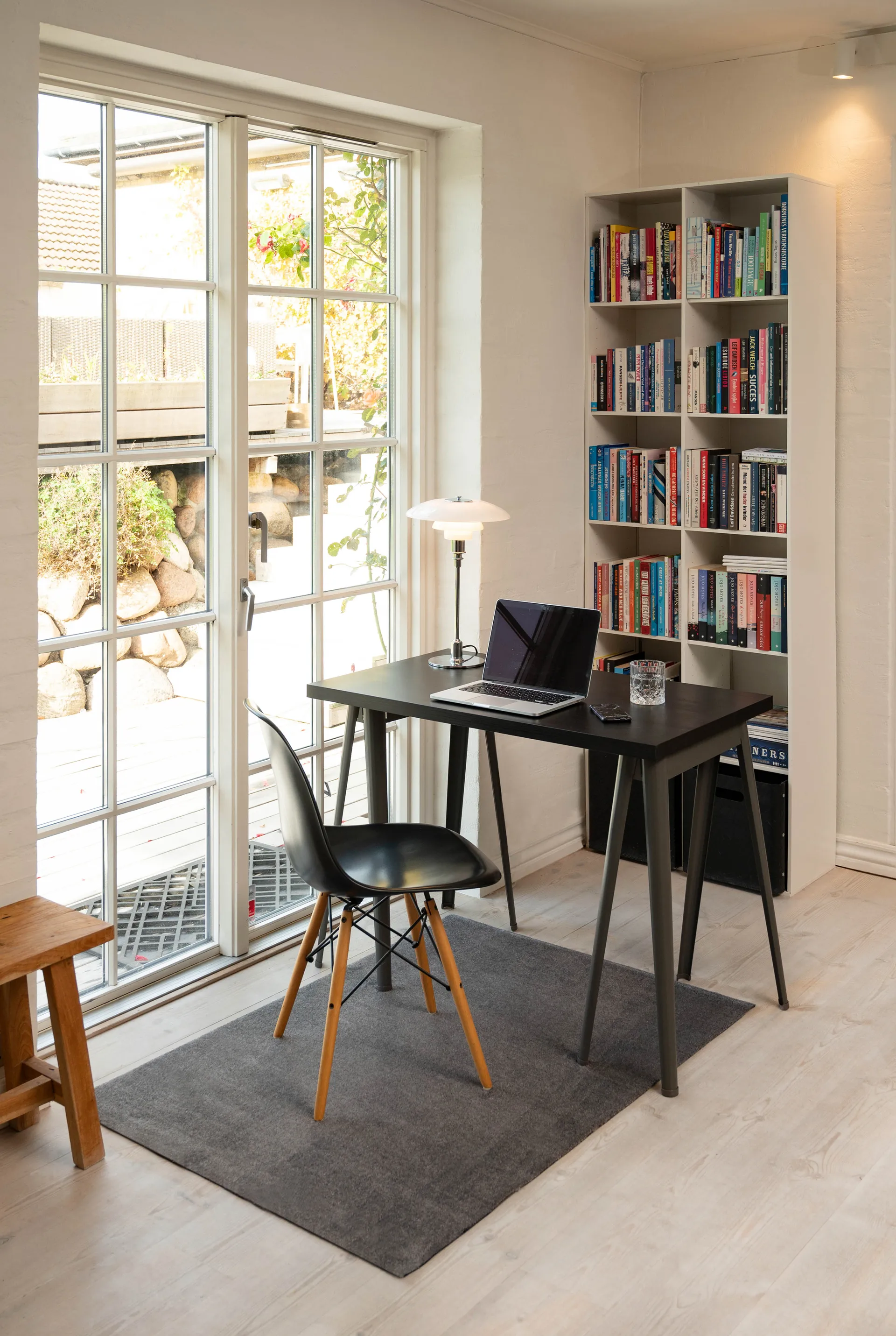 Unicolor entrétæppe/løber, Steelgrey, 90x130 cm tica copenhagen