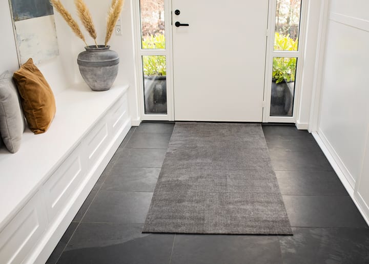 Unicolor entrétæppe/løber, Steelgrey, 90x200 cm tica copenhagen