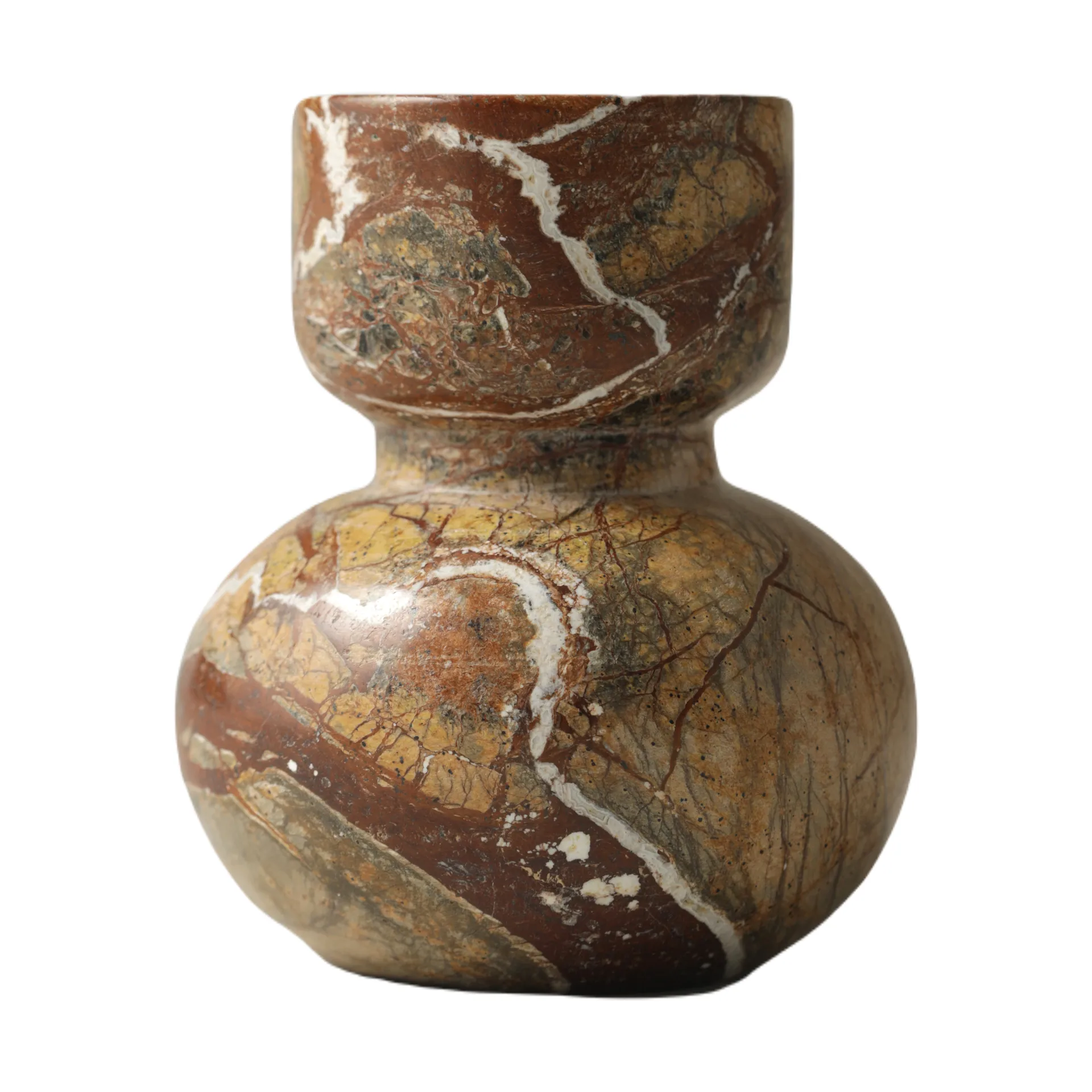 Asker lysestage 10 cm, Red Tinted