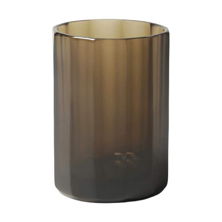 Aspelin fyrfadsstage Ø8x11 cm - Brown - Tinted