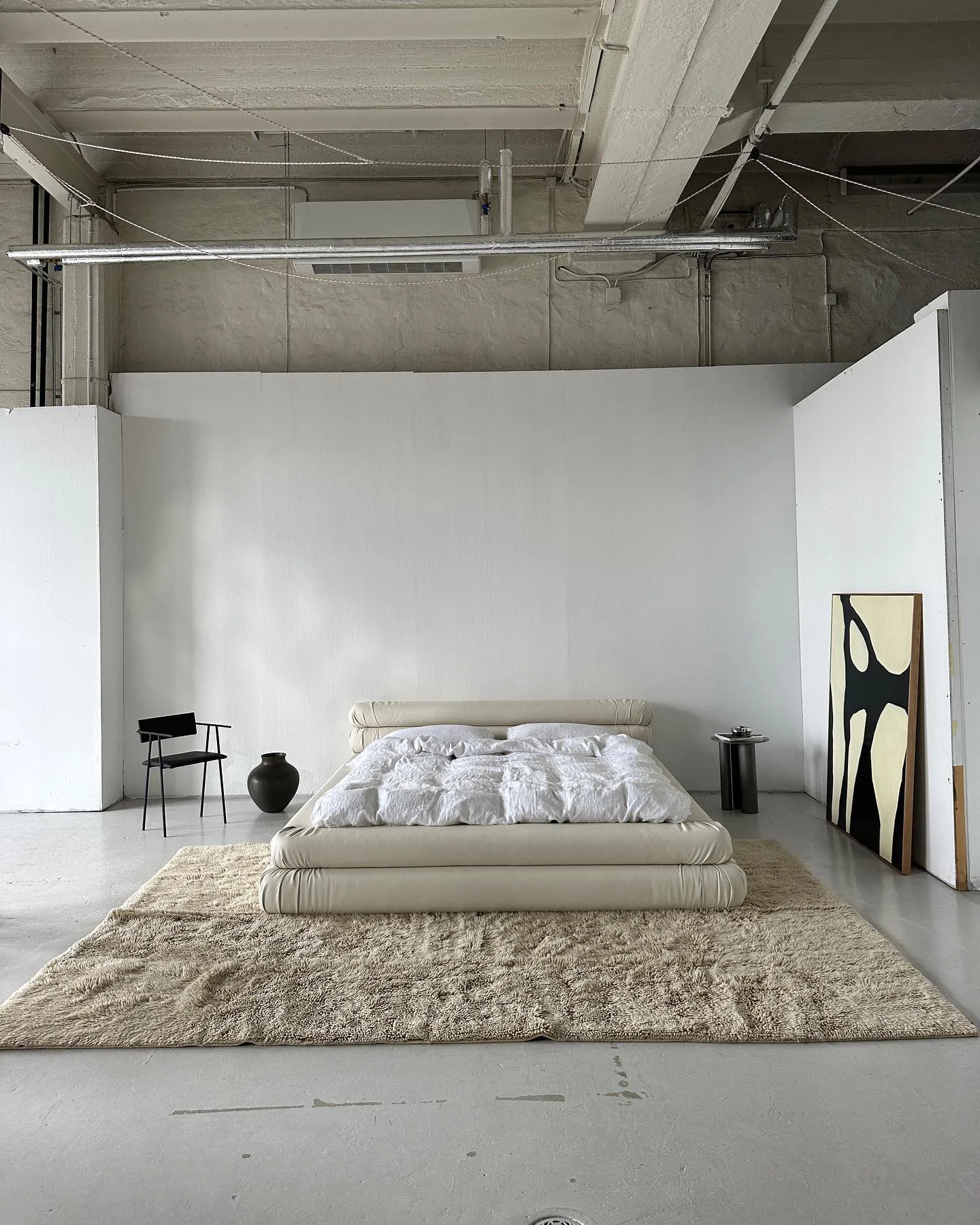 Bergius uldtæppe 170x240 cm, Beige Tinted