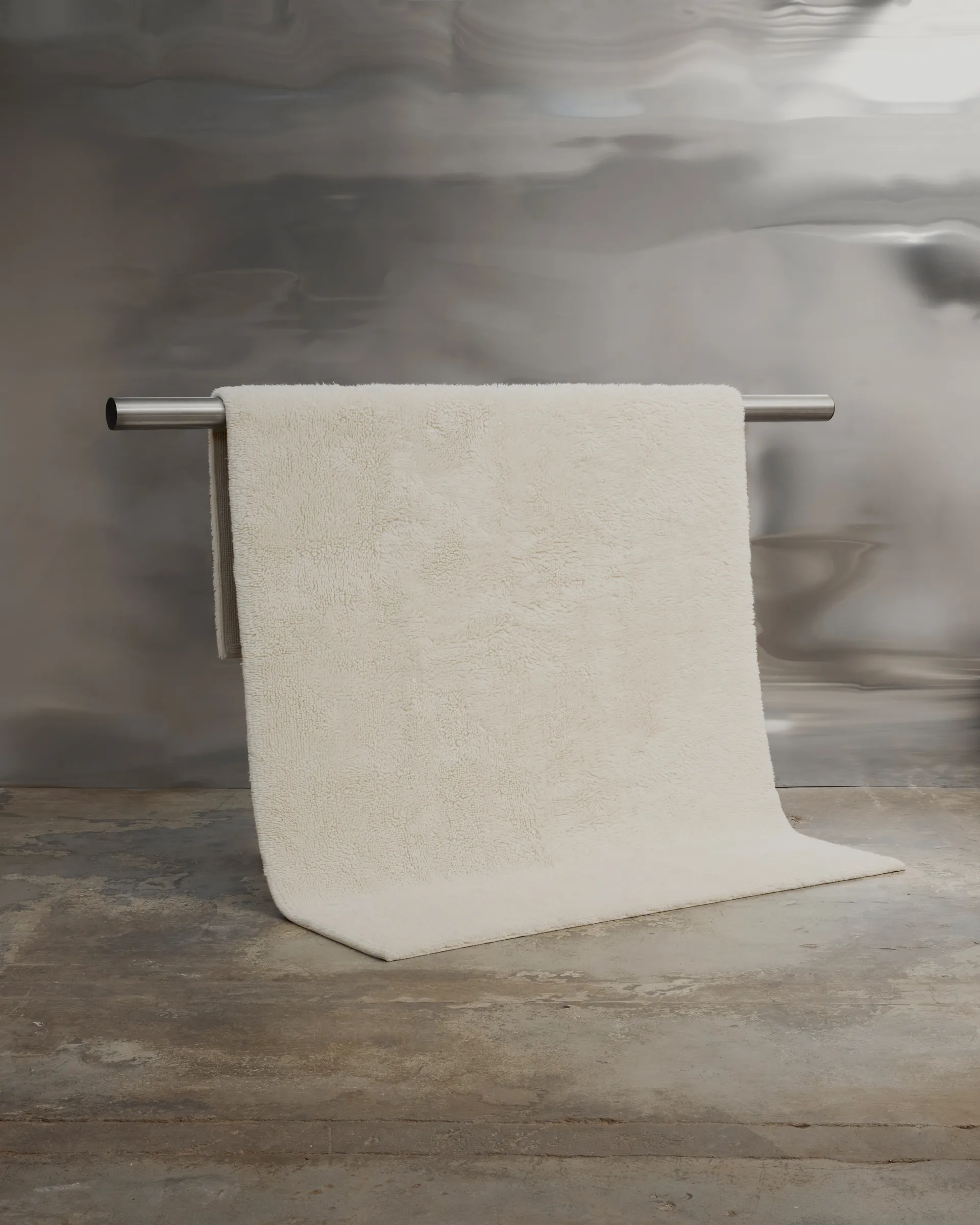 Bergius uldtæppe 170x240 cm, Offwhite Tinted