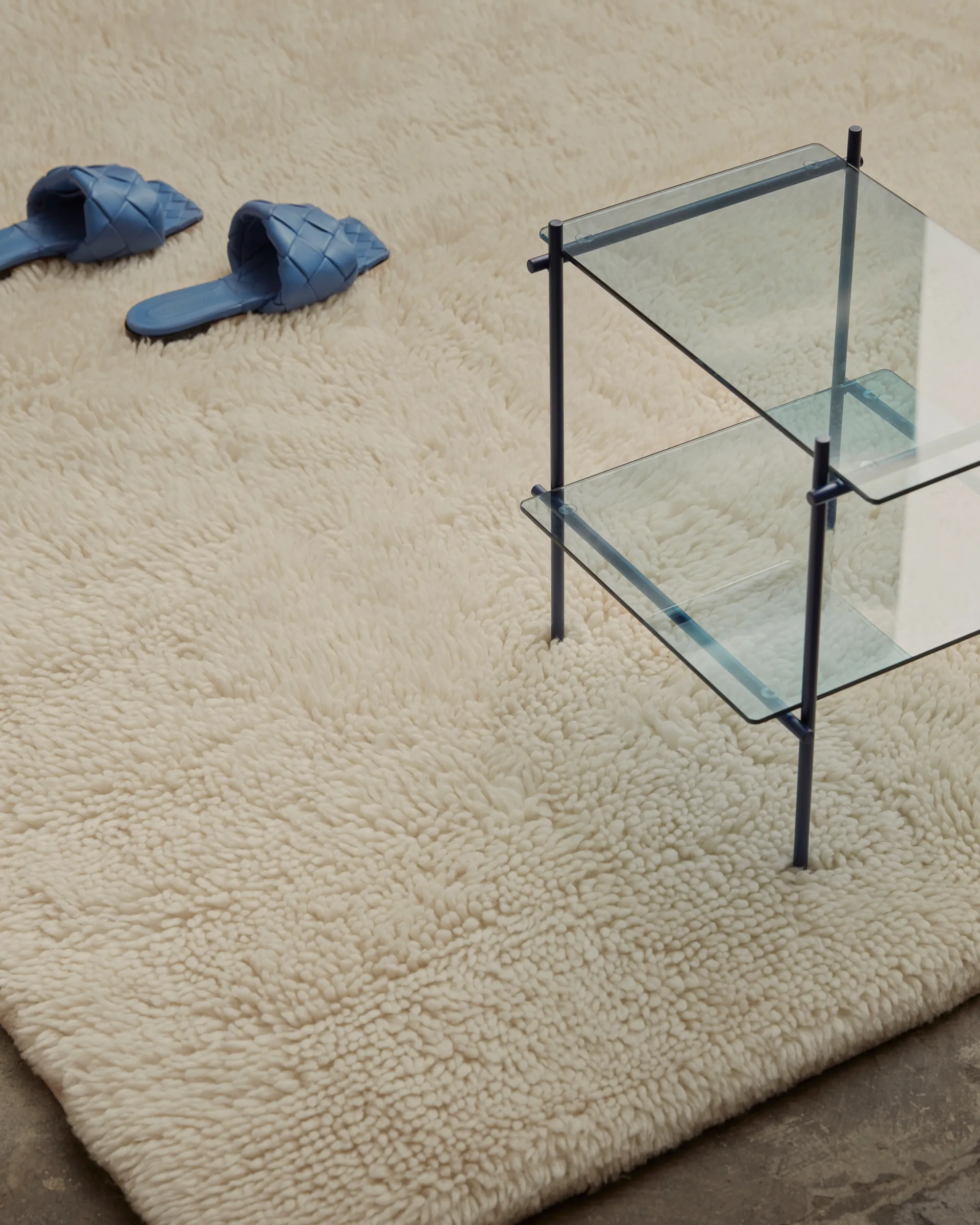 Bergius uldtæppe 200x300 cm, Offwhite Tinted