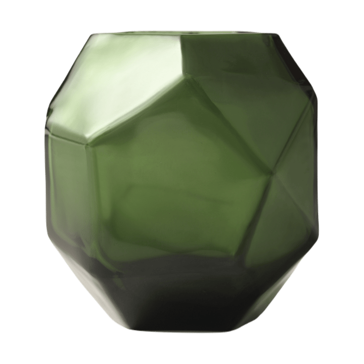 Bjork fyrfadsstage Ø9x10 cm - Green - Tinted