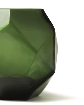 Bjork fyrfadsstage Ø9x10 cm - Green - Tinted