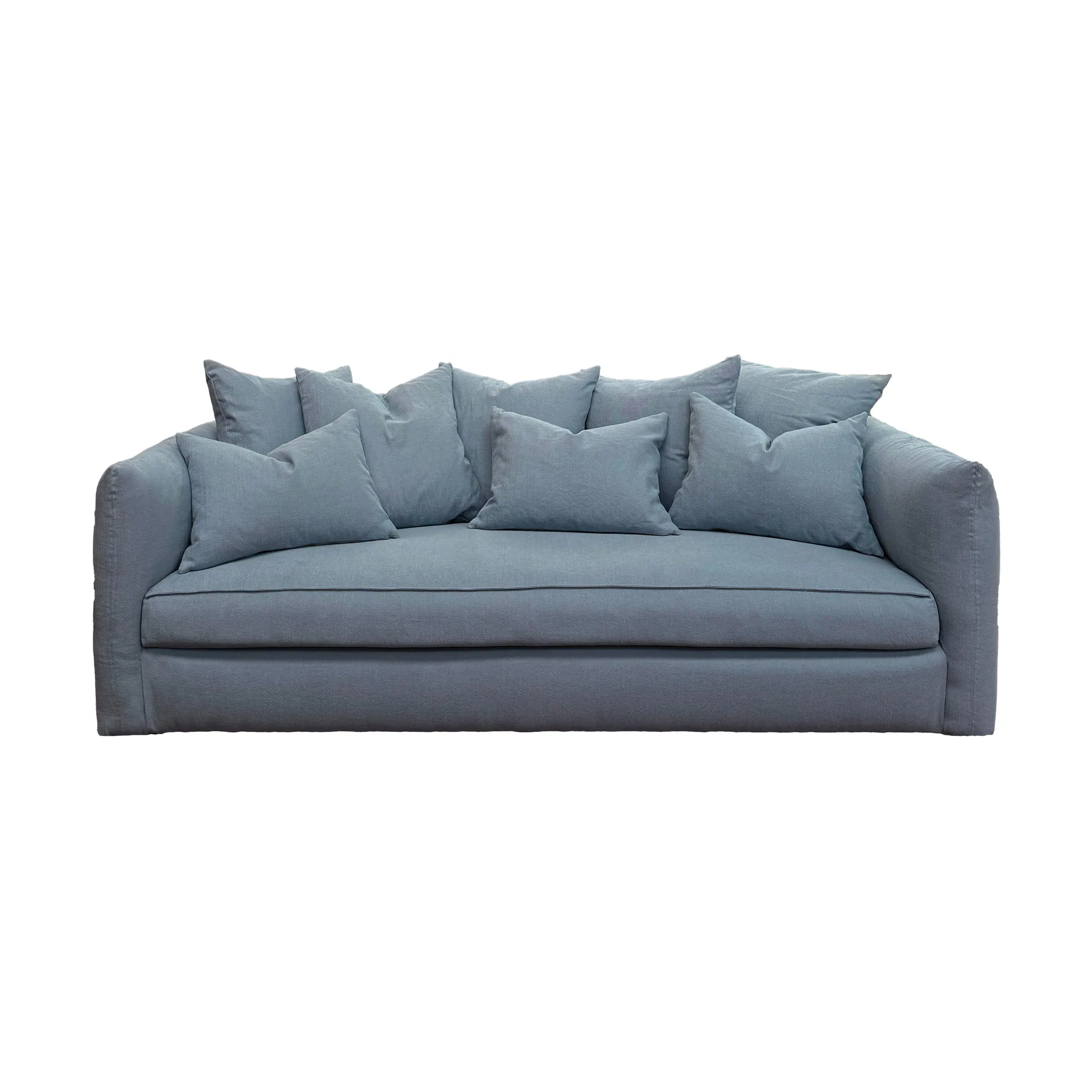 Cornell sofa, Cotton blue Tinted