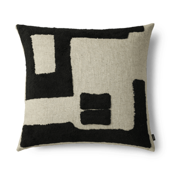 Franck pude 55x55 cm - Black-white - Tinted