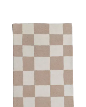 Hafstrom entrétæppe uld 80x300 cm - Beige-white - Tinted