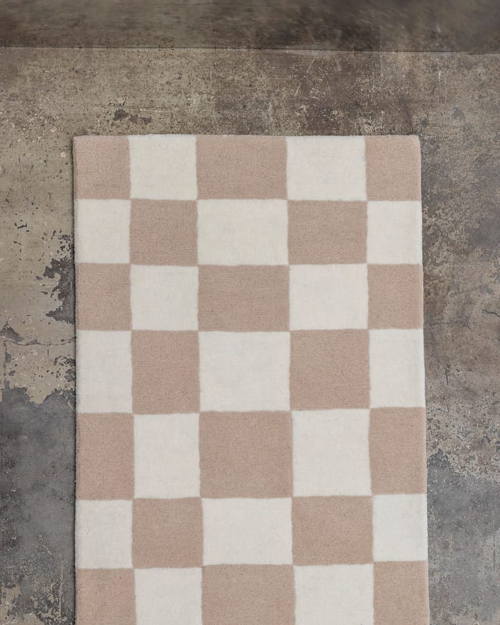 Hafstrom entrétæppe uld 80x300 cm, Beige-white Tinted