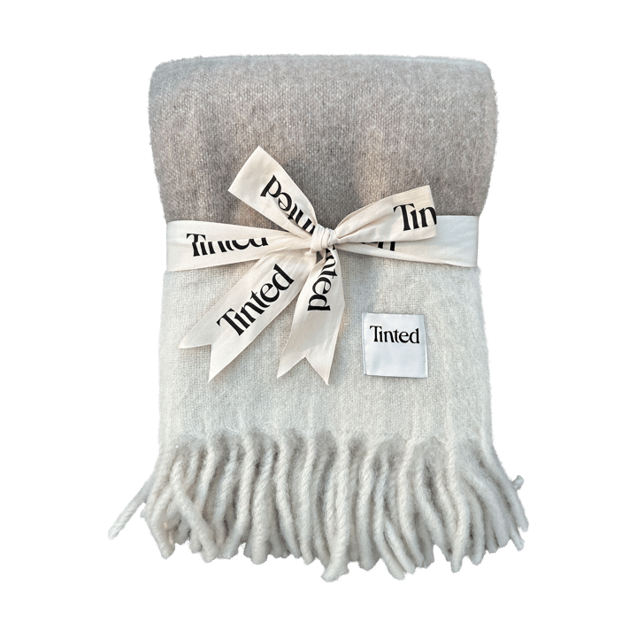 Hemple uldplaid 130x170 cm - Beige-offwhite - Tinted