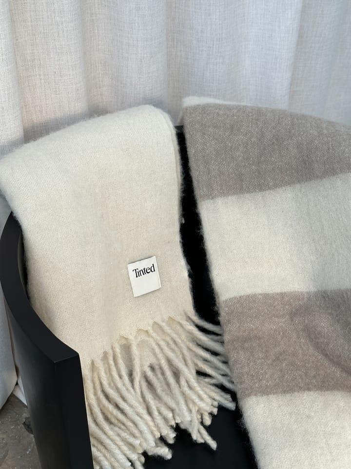 Jungberg uldplaid 130x170 cm, Offwhite Tinted