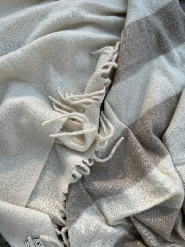 Jungberg uldplaid 130x170 cm, Offwhite Tinted