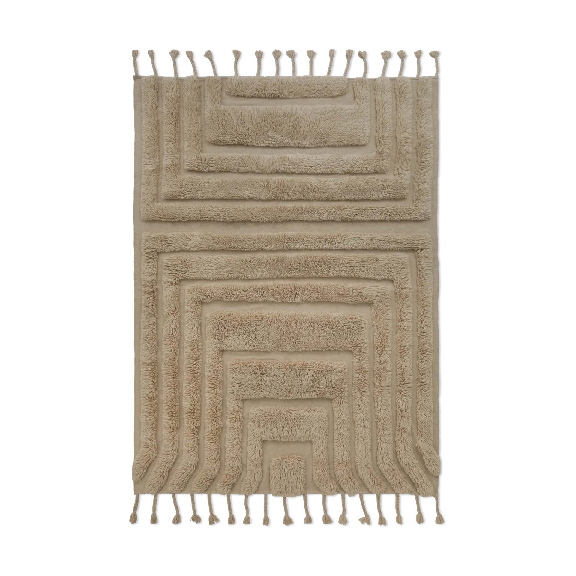 Kask uldtæppe 200x300 cm, Beige Tinted