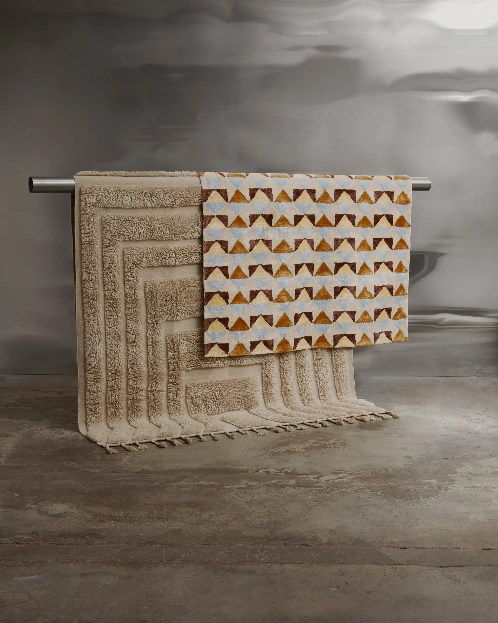 Kask uldtæppe 200x300 cm, Beige Tinted