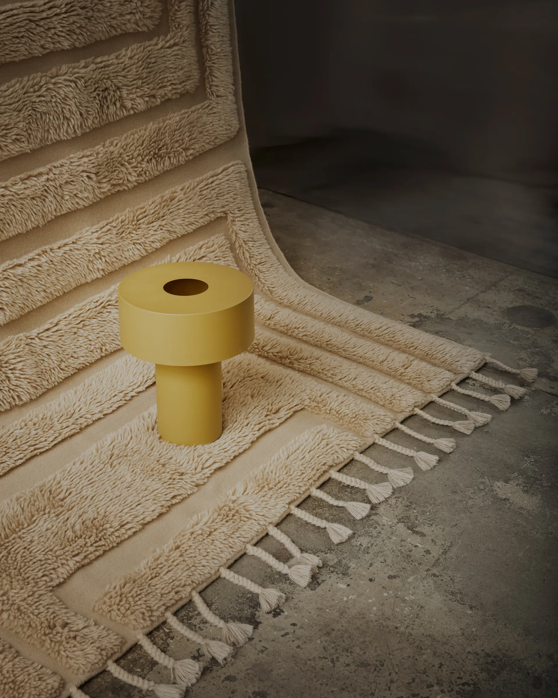 Kask uldtæppe 300x400 cm, Beige Tinted