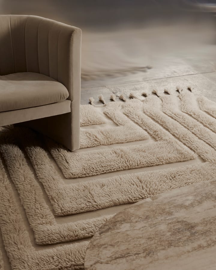 Kask uldtæppe 300x400 cm, Beige Tinted