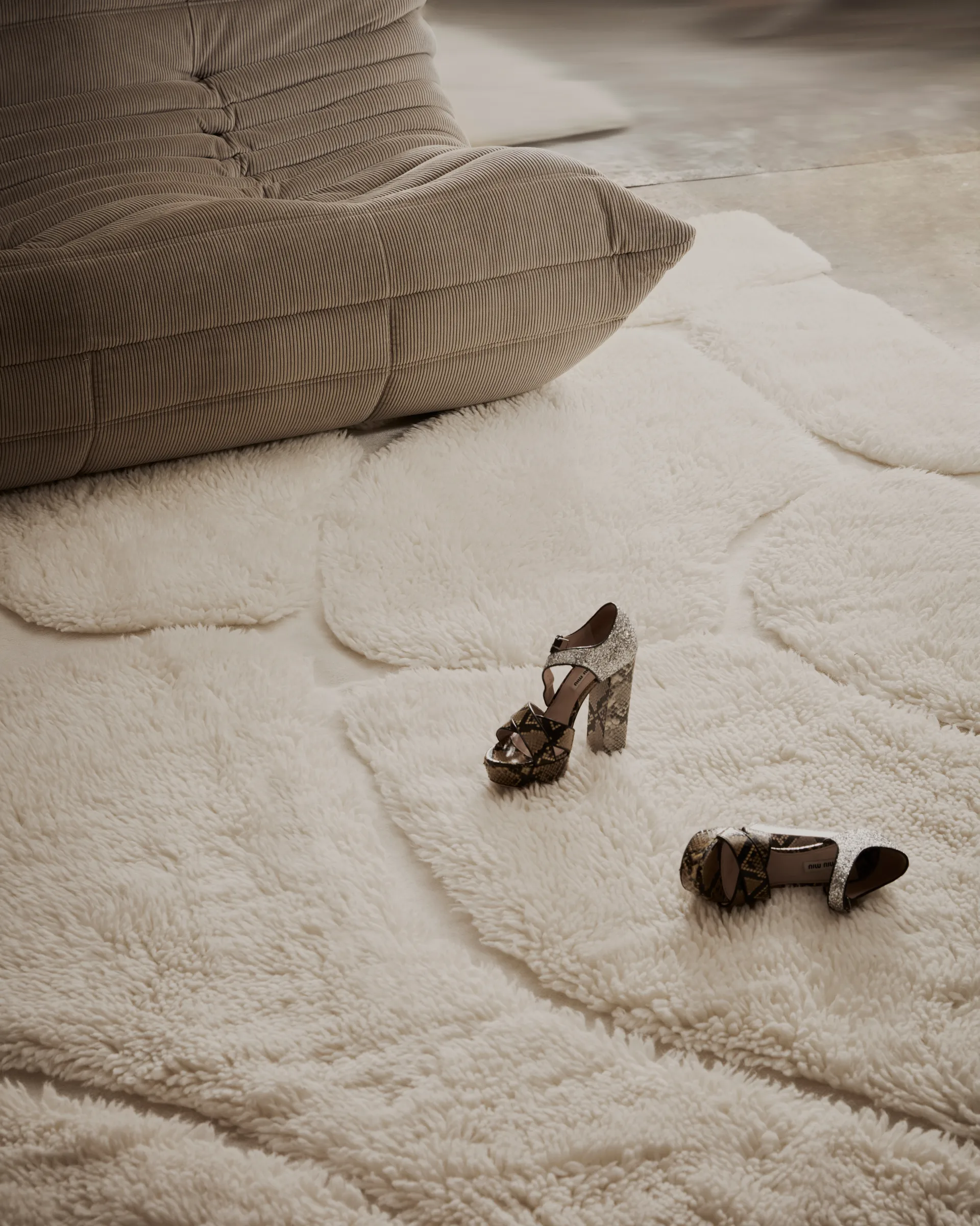 Kullin uldtæppe 170x240 cm, Offwhite Tinted