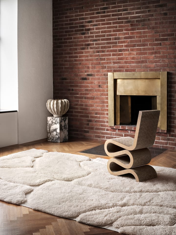 Kullin uldtæppe 170x240 cm, Offwhite Tinted