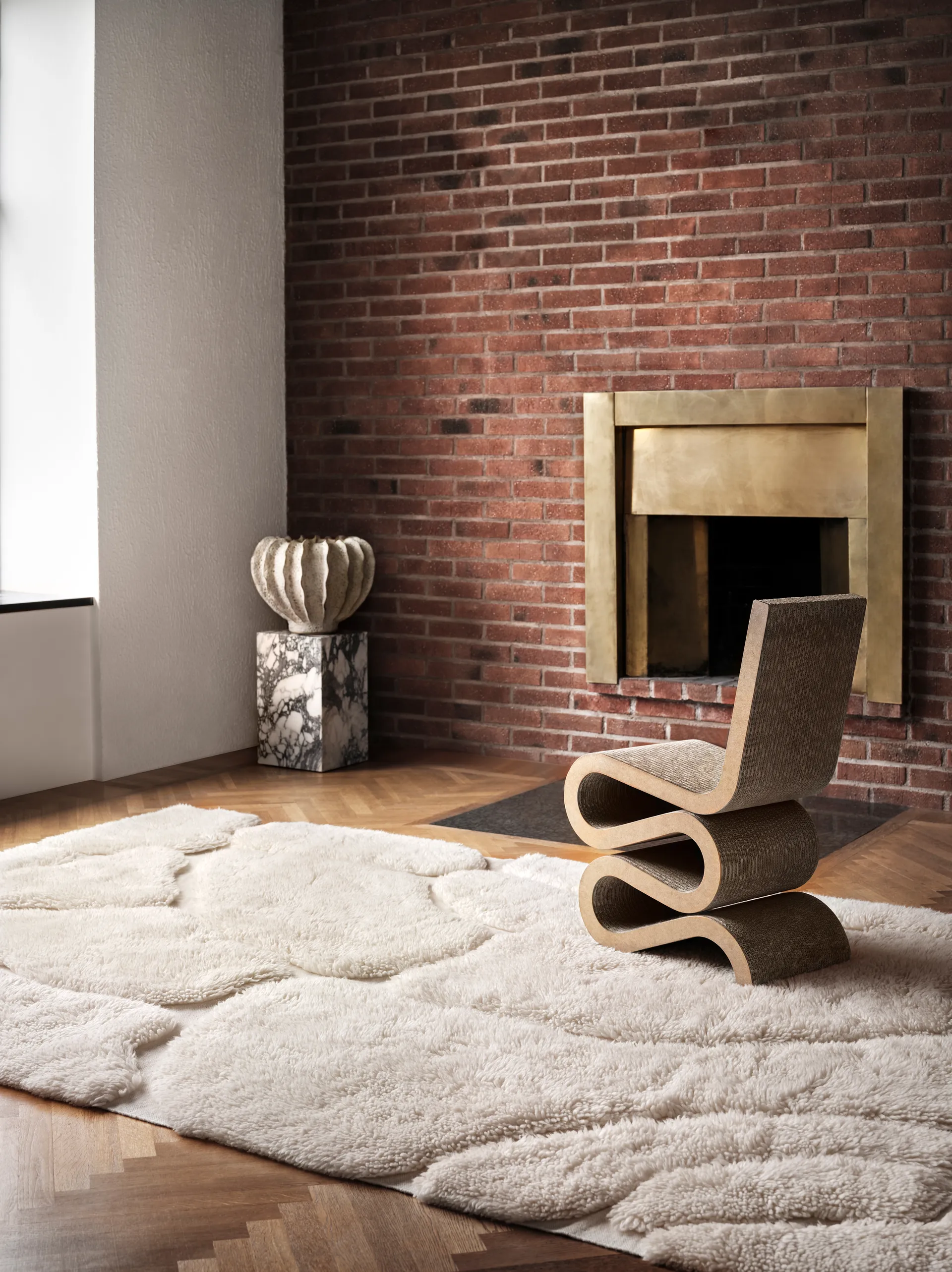 Kullin uldtæppe 300x400 cm, Offwhite Tinted