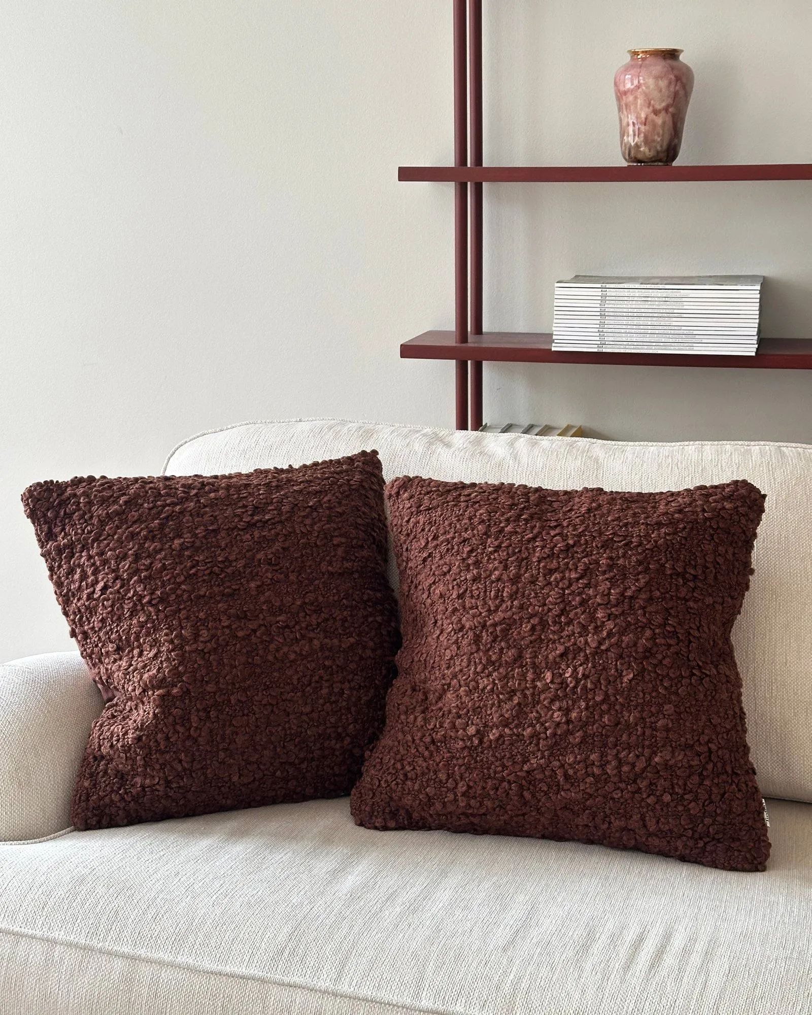 Levantin pyntepude, Brown, 45x45 cm Tinted
