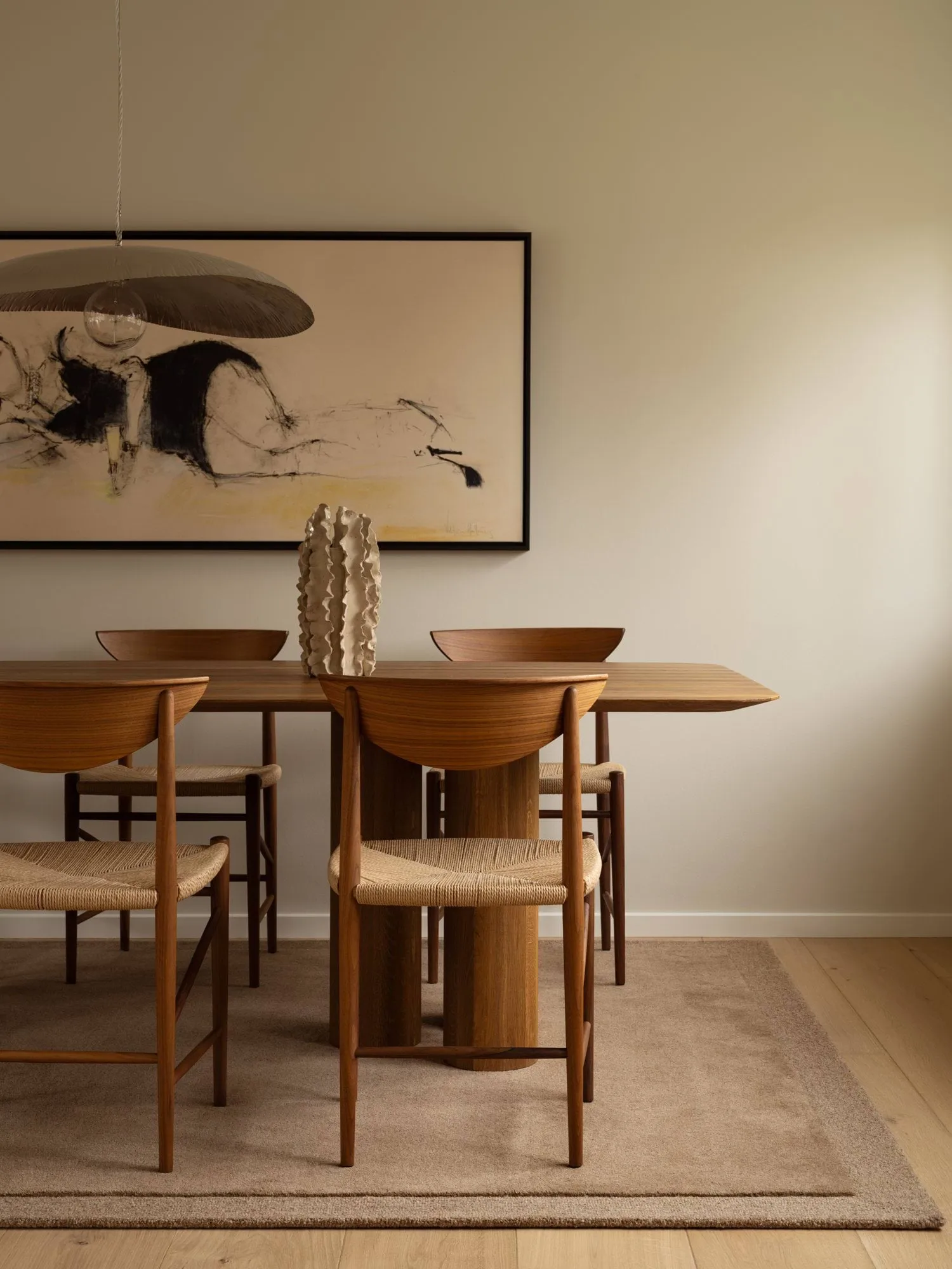 Louis uldtæppe, Beige brown, 250x350 cm Tinted