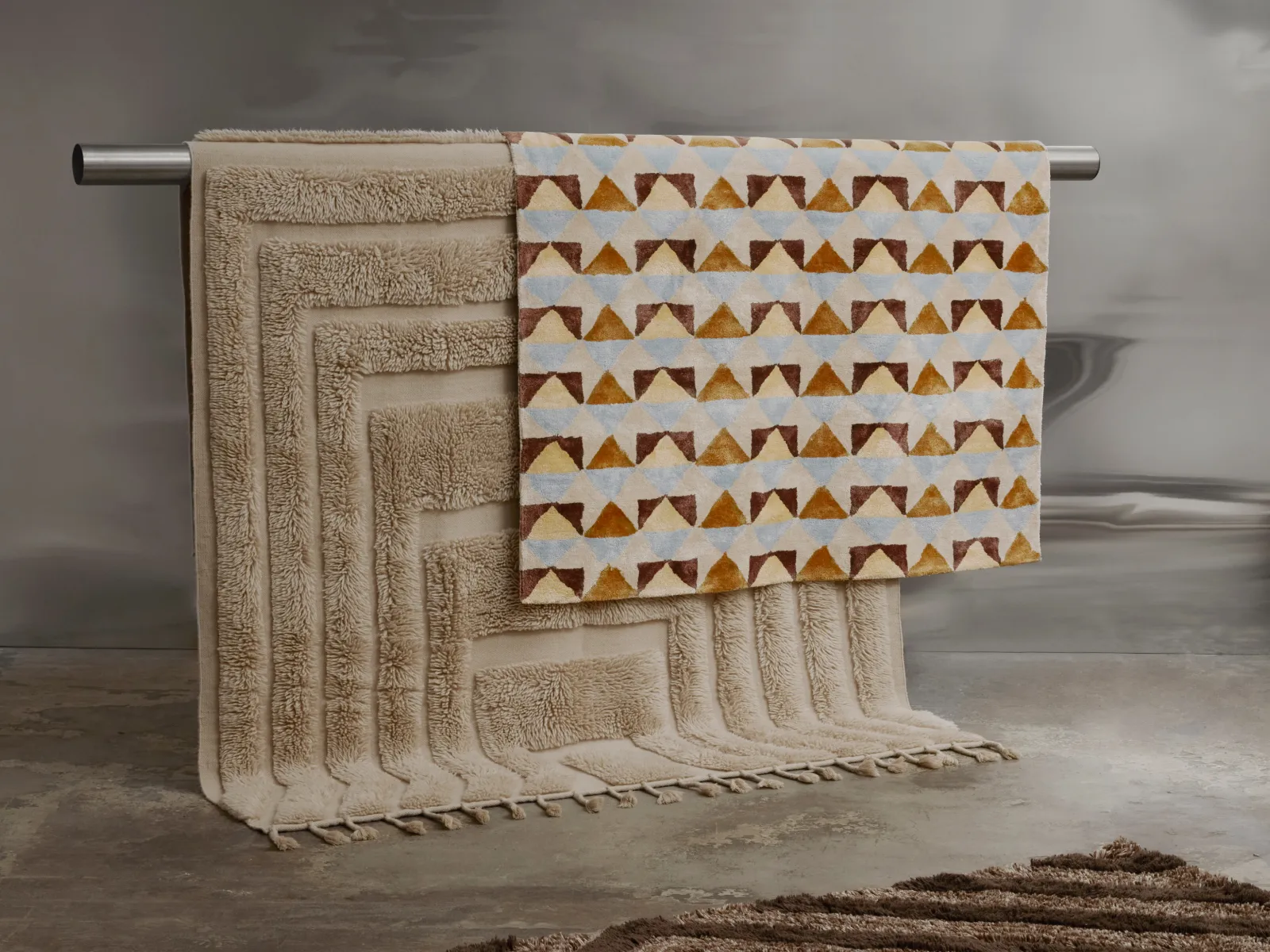 Mellin viskose tæppe 200x300 cm, Multi Tinted