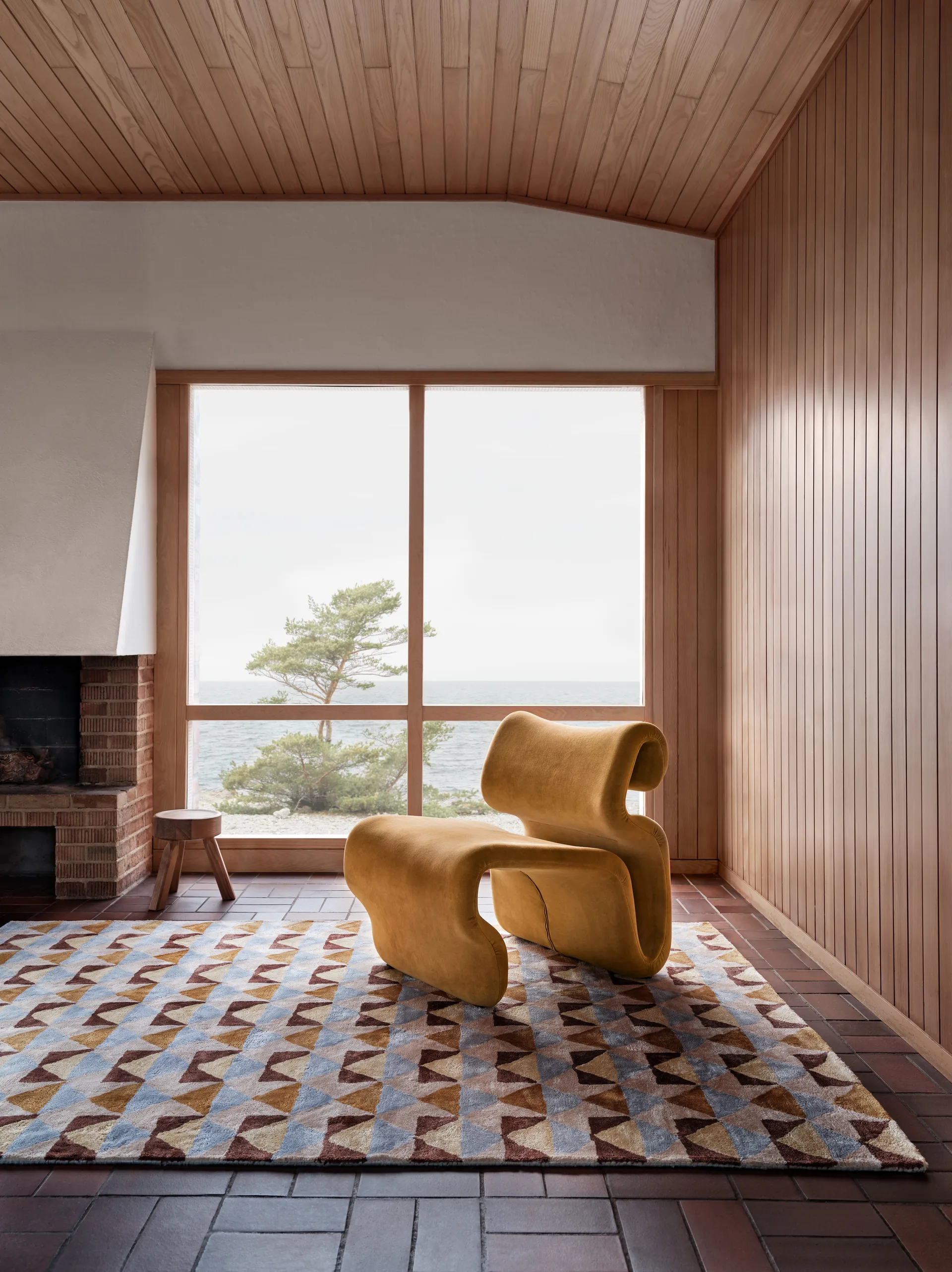 Mellin viskose tæppe 200x300 cm, Multi Tinted