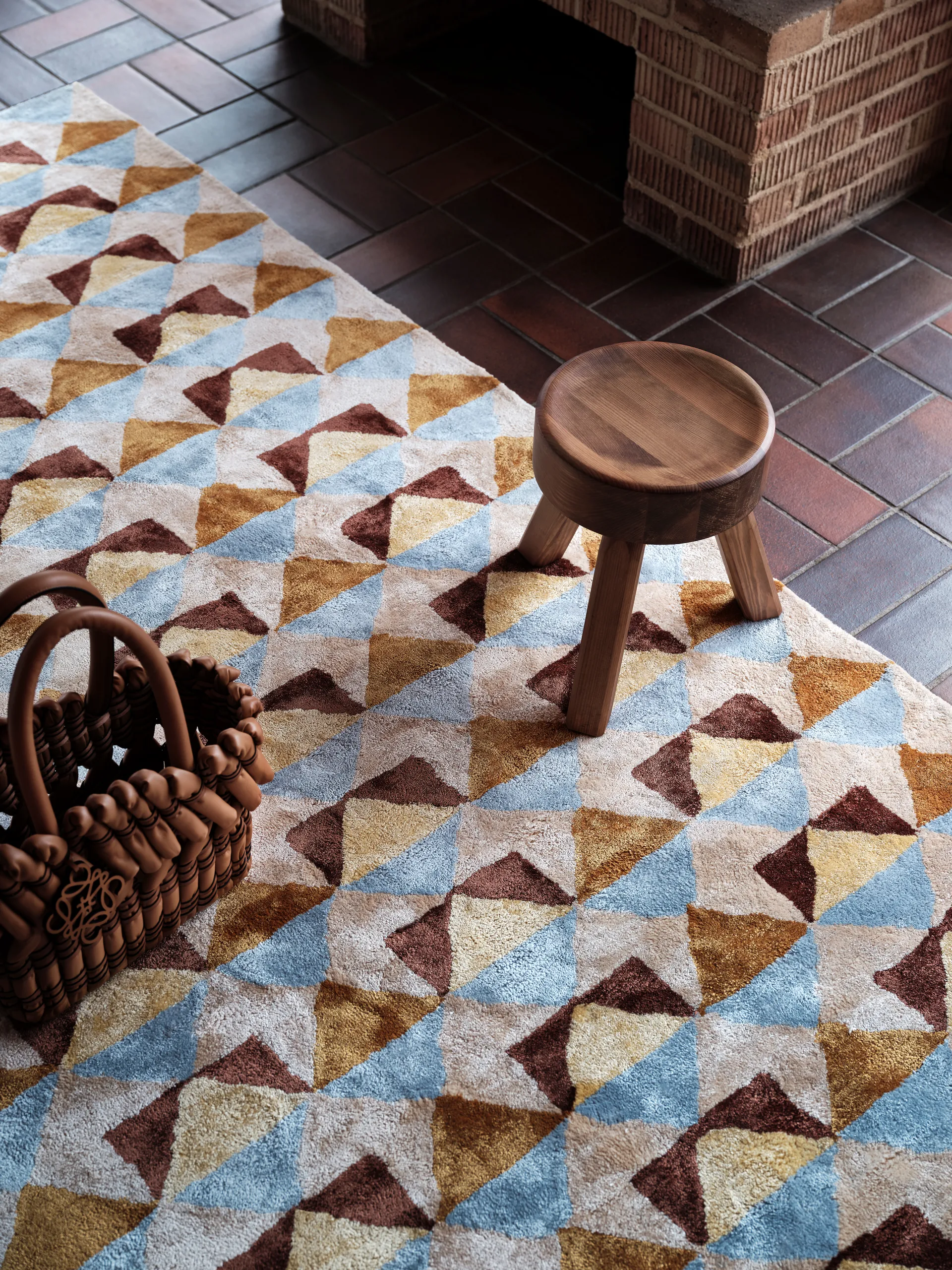 Mellin viskose tæppe 200x300 cm, Multi Tinted