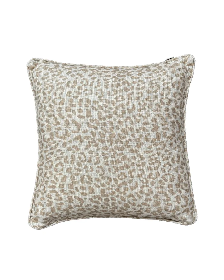 Norell pyntepude - Leopard beige-off white, 50x50 cm - Tinted