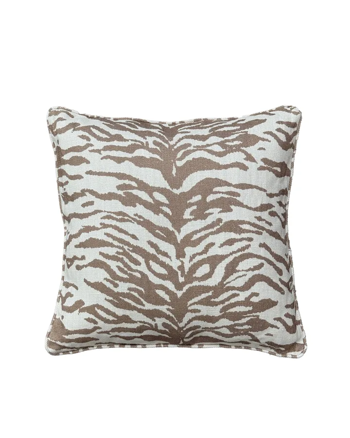 Norell pyntepude - Tiger beige-off white, 50x50 cm - Tinted