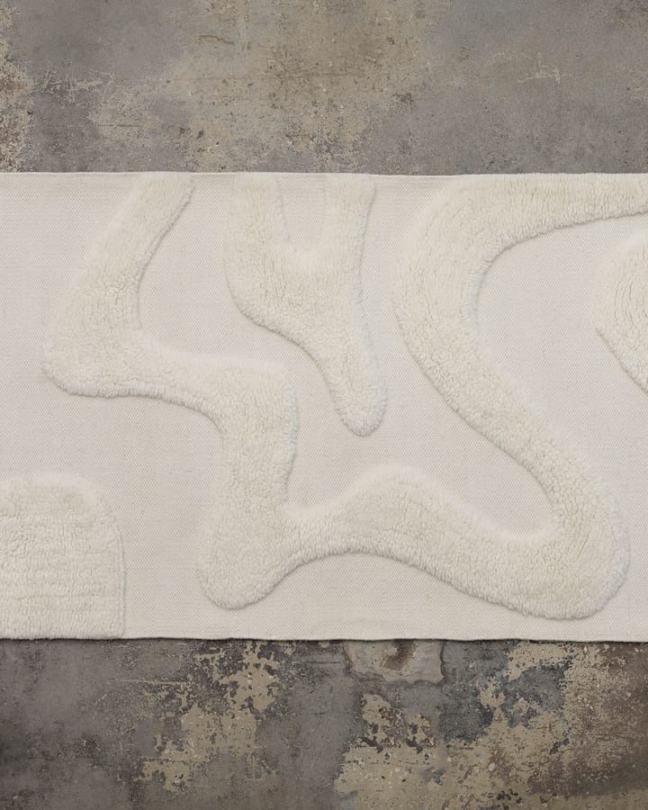 Norlander entrétæppe uld 80x250 cm, White Tinted