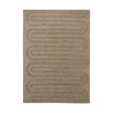 Riklund uldtæppe 190x290 cm - Beige-melange - Tinted