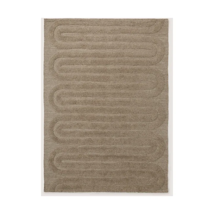 Riklund uldtæppe - Beige-melange, 250x350 cm - Tinted