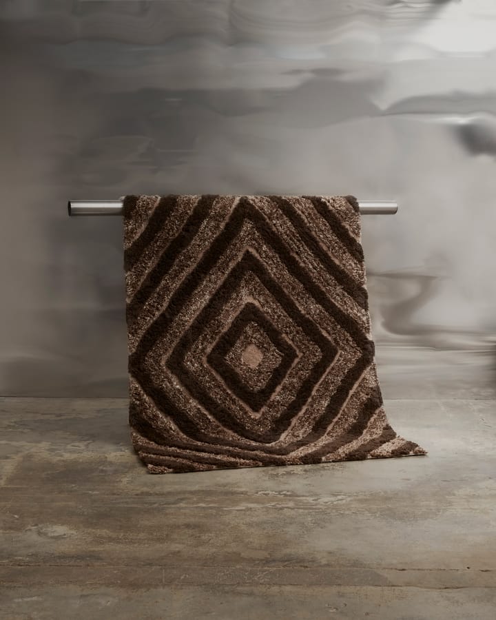 Stenborg uldtæppe 170x240 cm, Brown Tinted