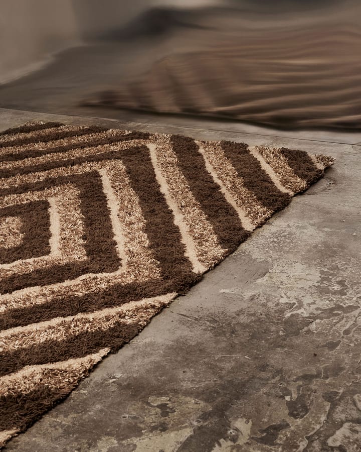 Stenborg uldtæppe 170x240 cm, Brown Tinted