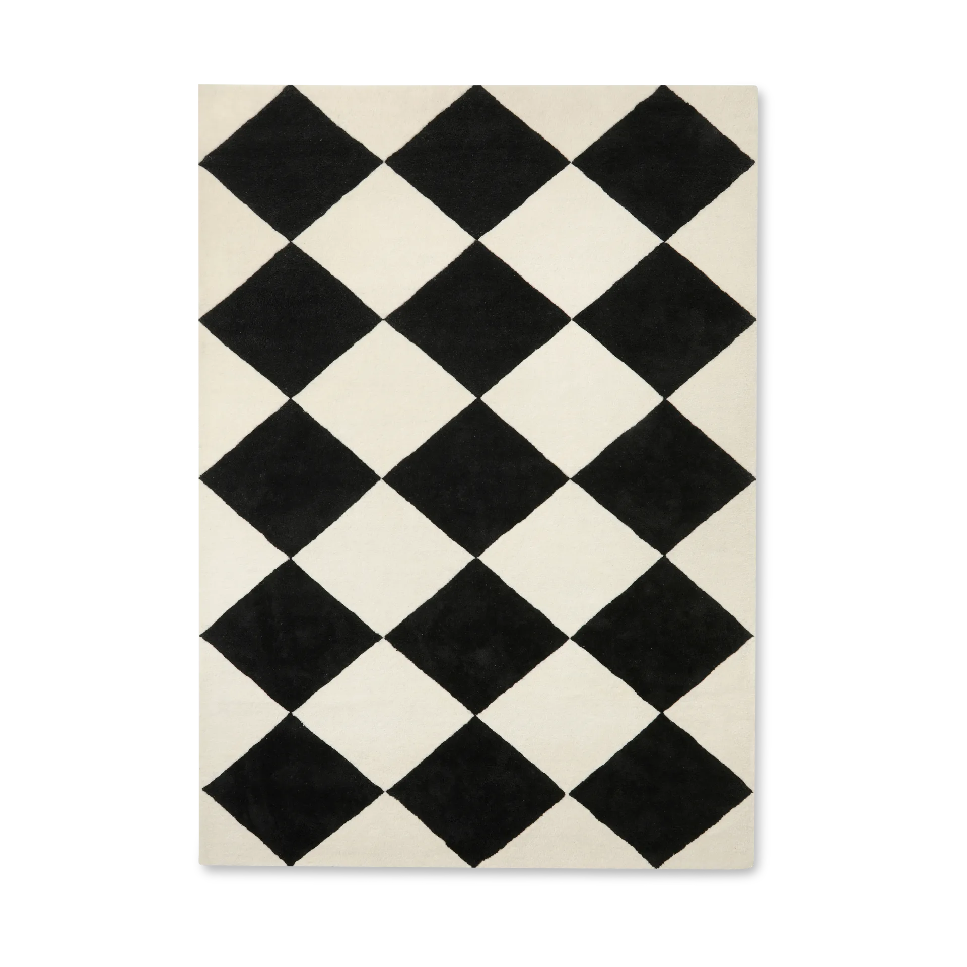 Tenman uldtæppe 170x240 cm, Black-white Tinted