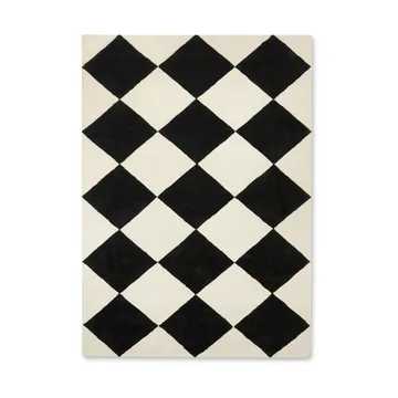 Tenman uldtæppe 170x240 cm - Black-white - Tinted