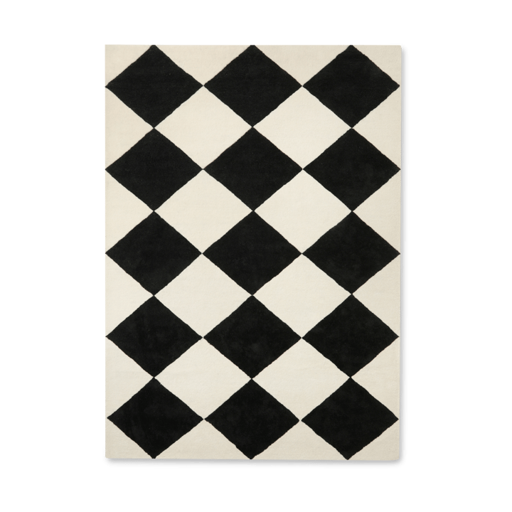Tenman uldtæppe 170x240 cm - Black-white - Tinted