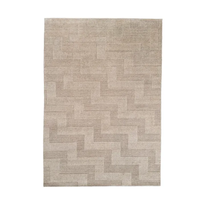 Valmont uldtæppe - Beige-melange, 200x300 cm - Tinted