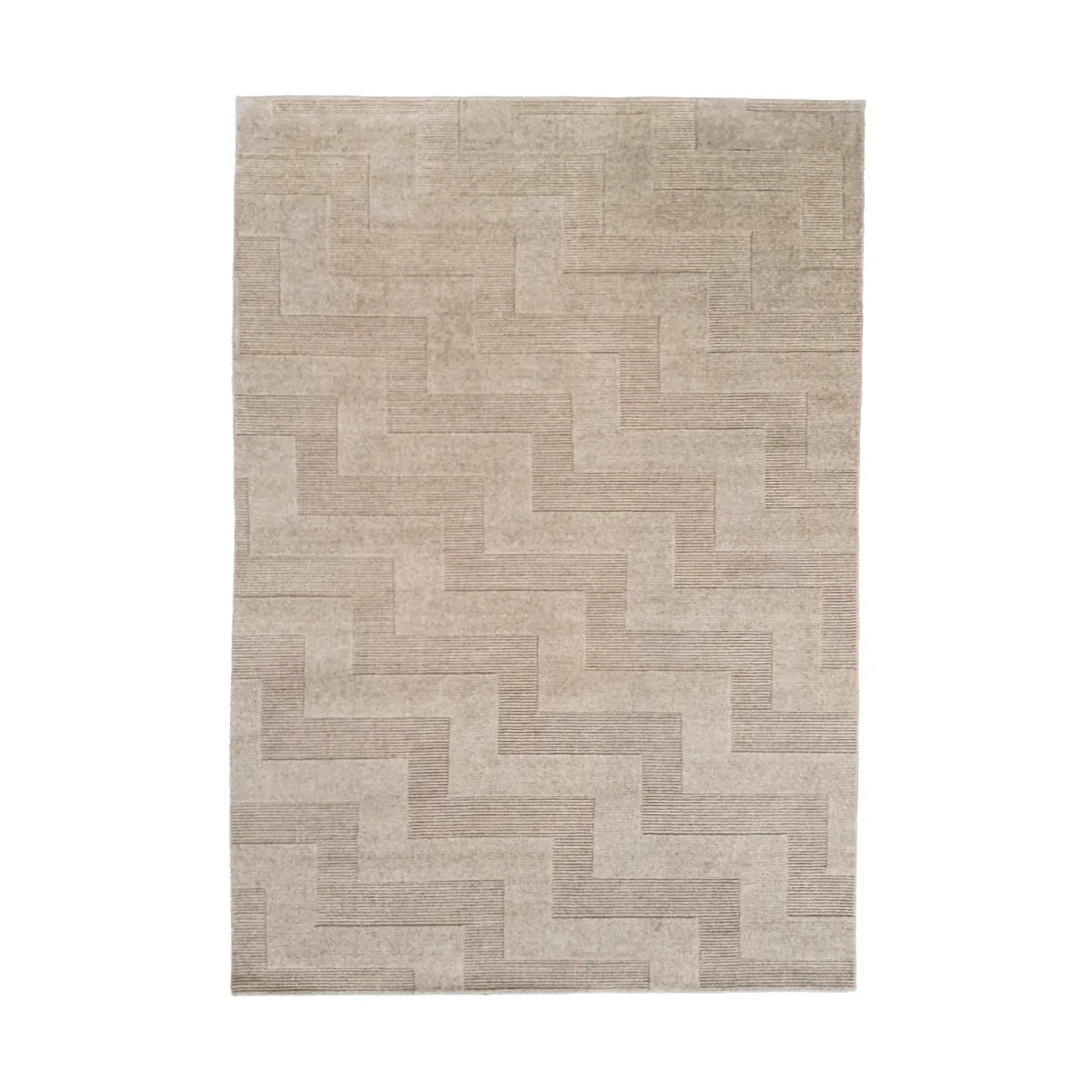 Valmont uldtæppe, Beige-melange, 250x350 cm Tinted