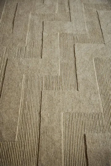 Valmont uldtæppe - Beige-melange, 250x350 cm - Tinted