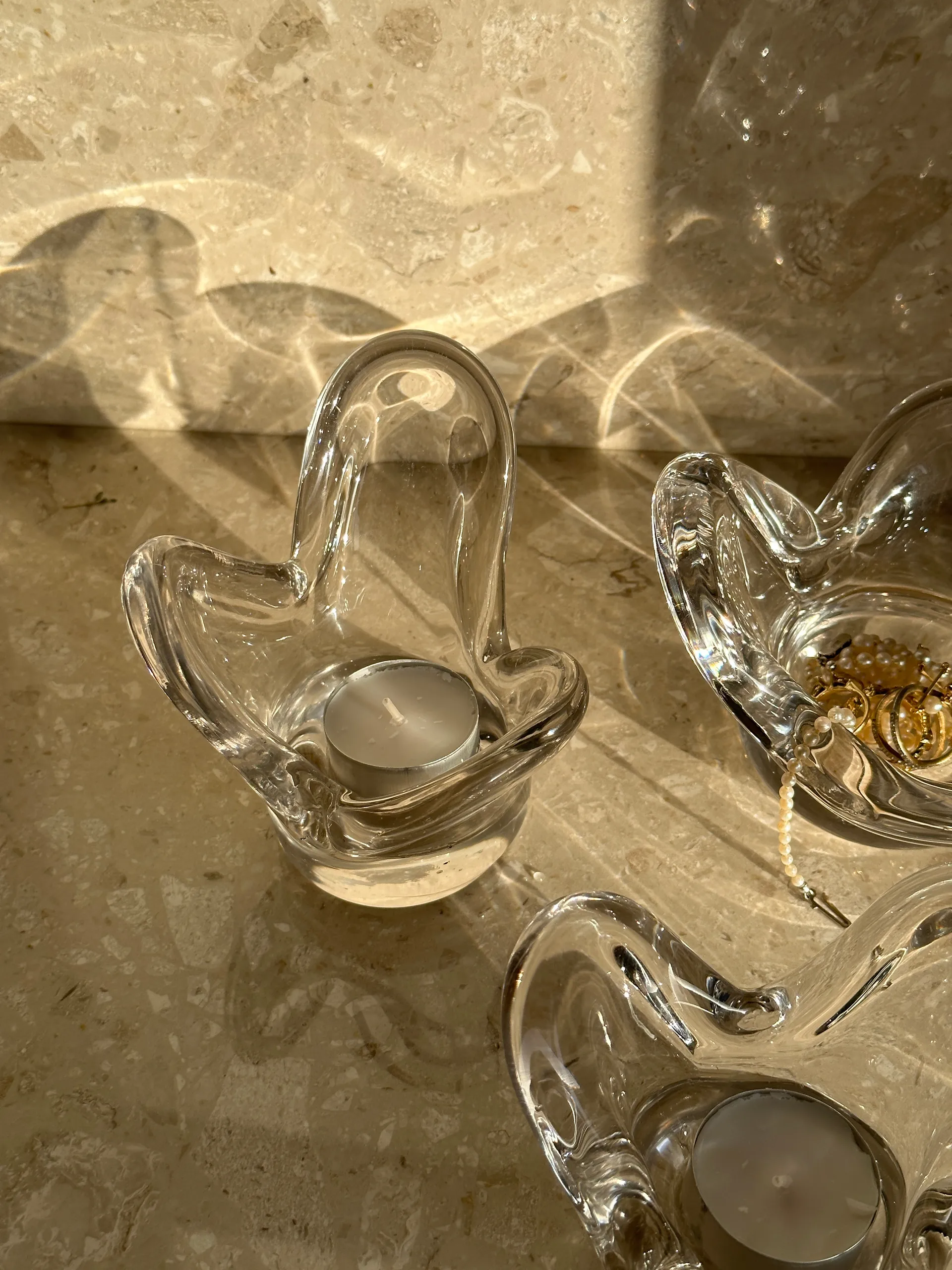 Visser fyrfadsstage, Clear Tinted