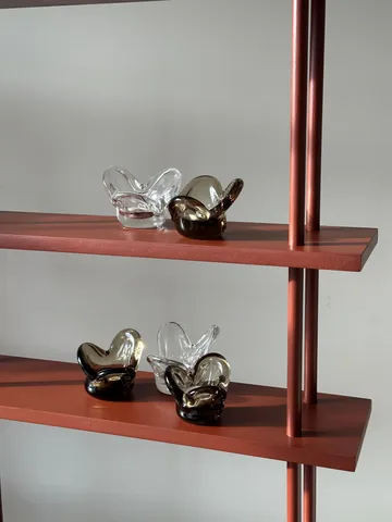 Visser fyrfadsstage - Clear - Tinted