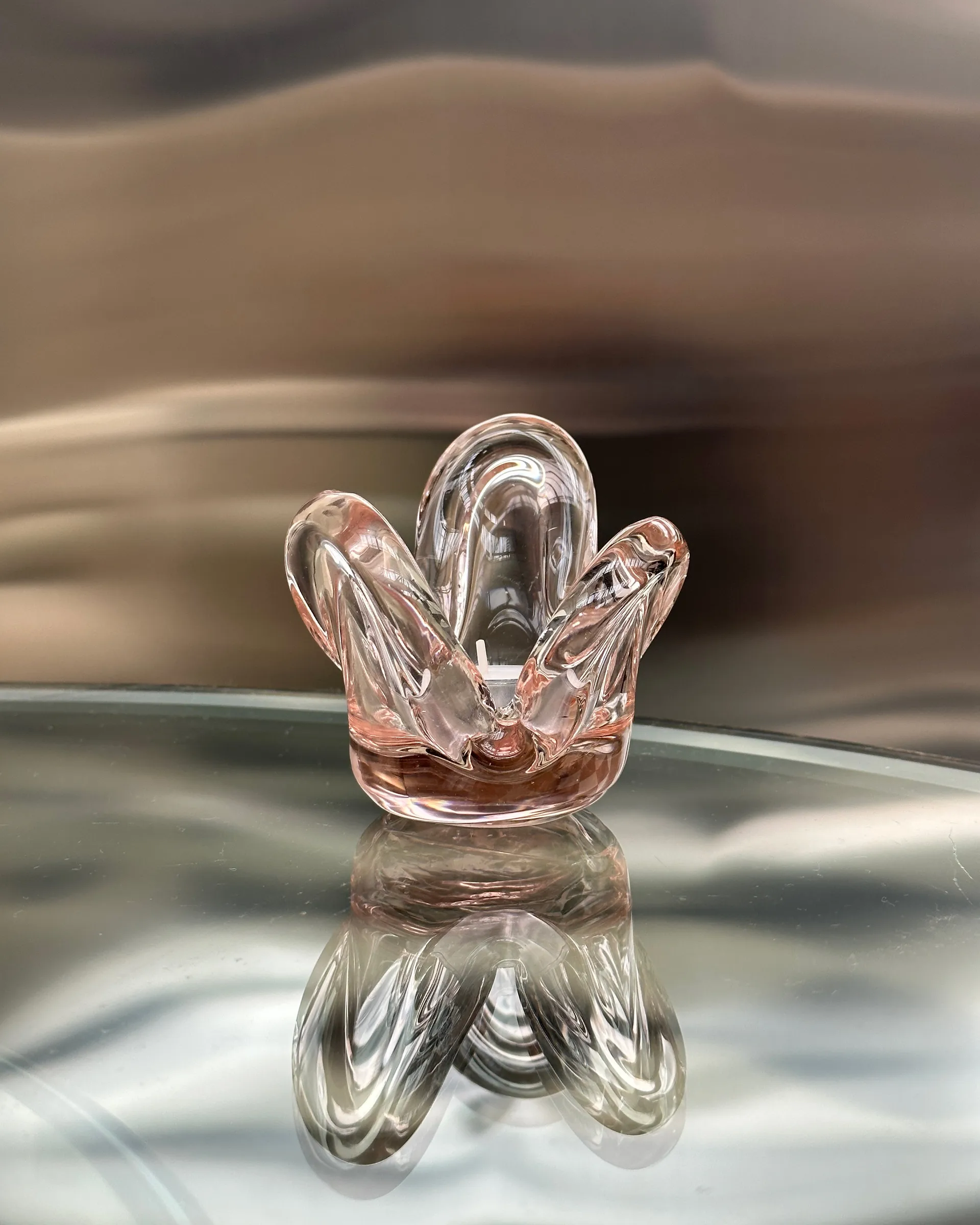 Visser fyrfadsstage, Pink Tinted