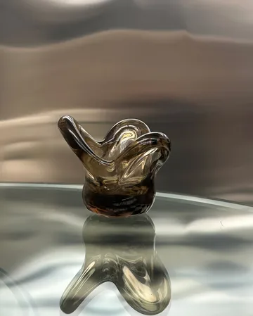 Visser lysestage - Brown - Tinted