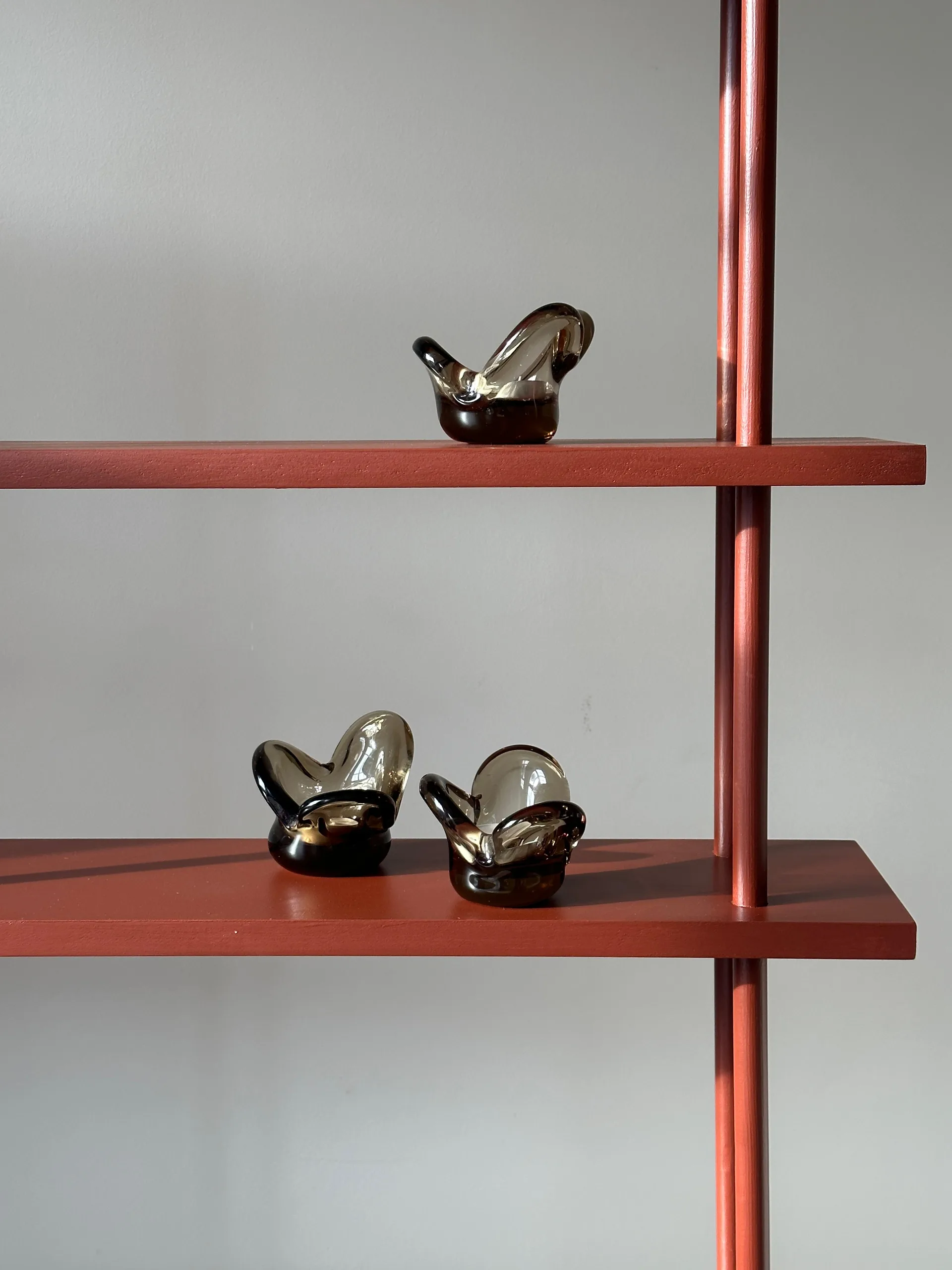 Visser lysestage, Brown Tinted