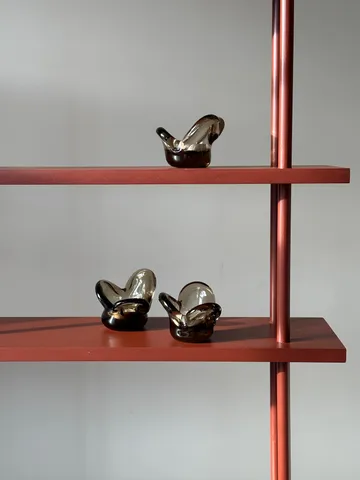 Visser lysestage - Brown - Tinted