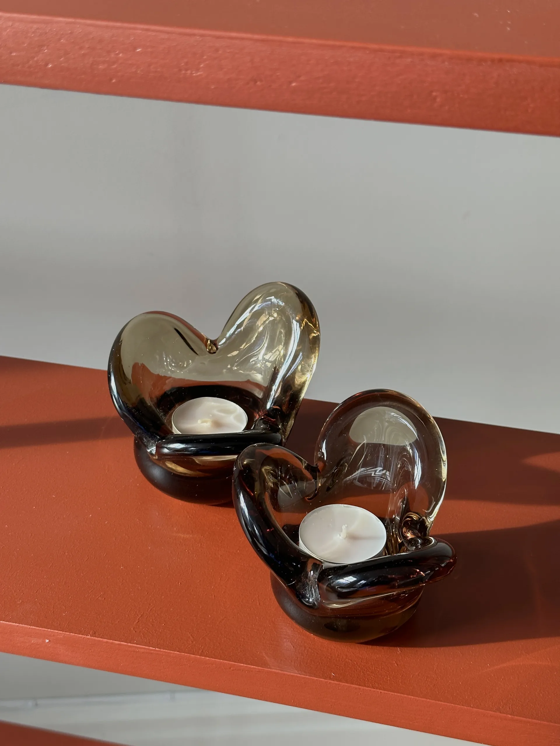 Visser lysestage, Brown Tinted